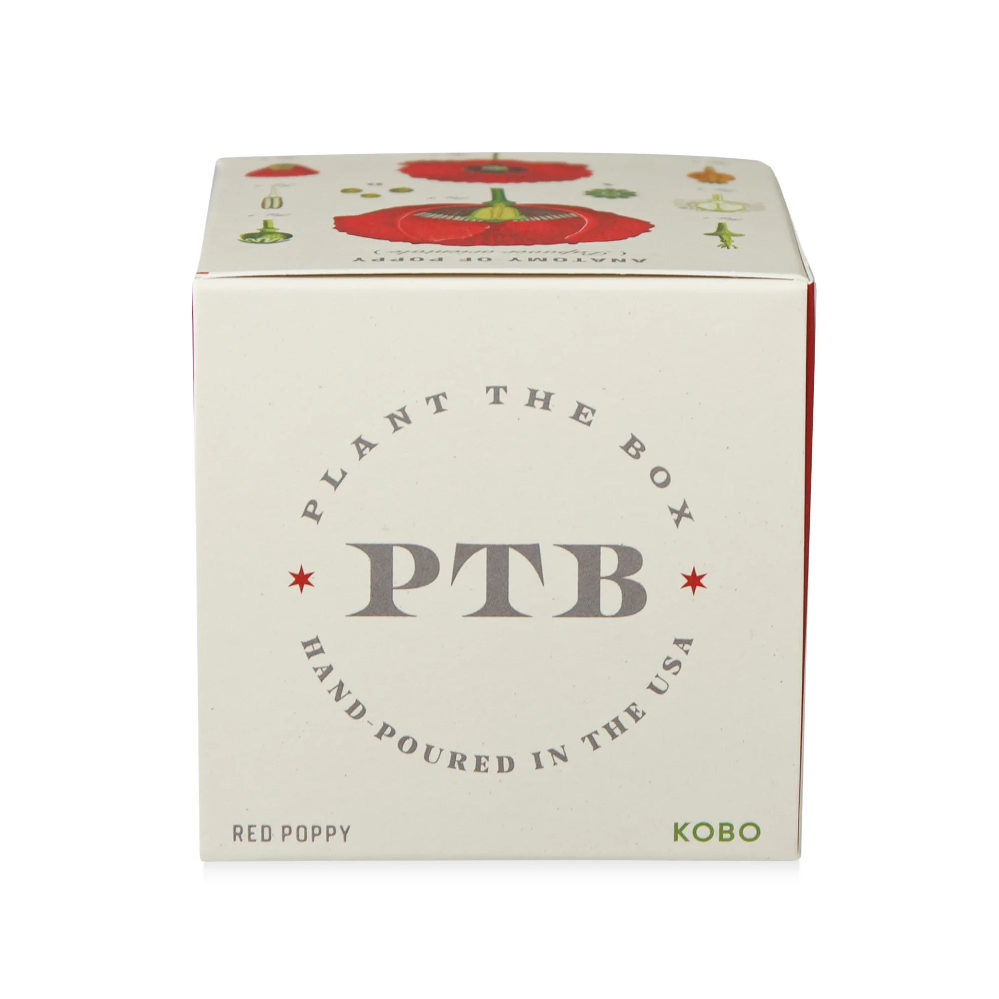 Red Poppy Plant The Box Candle - Image 11